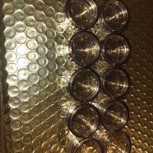 Set of (20) Custom Jars, Clear Jars,  Same Jars, (Custom Stickers Included)